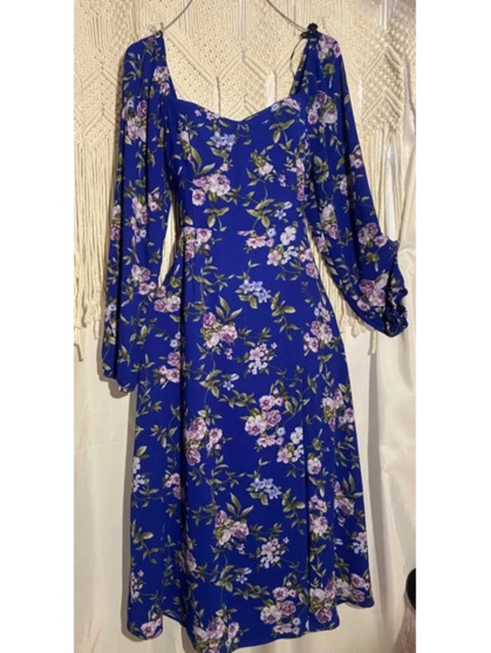 Forever 21 blue flower dress